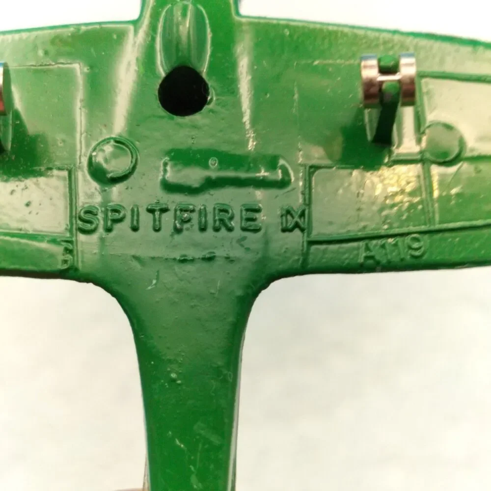 Vintage Dyna-Flites A119 Spitfire IX Diecast RAF Airplane Toy 3.25” Green